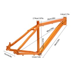 Alu Fahrradrahmen Mountainbike Rahmen Aluminiumlegierung Fahrradrahmen Haltbar Für 26-Zoll-Rädern