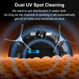 ABIR K30 Robot Vacuum Cleaner, Auto-Empty Station, Laser Lidar, 6500PA Suction,Multi-Floor Maping, Smart Home Wet Dry Appliance