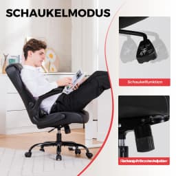 GTPLAYER Gaming chair with folding armrest, gamer chair with rocking function, Ergonomic computer gaming chair