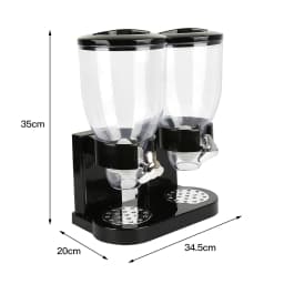 Muesli dispenser / Cereal dispenser / Cornflakes dispenser / Double dispenser for muesli, cornflakes and cereals