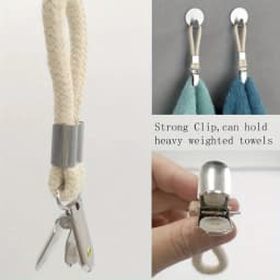 10 Pieces Tea Towel Clips with Loop Cotton Metal Cloth Hooks Hooks for Home Storage Kitchen Towel Hooks Rack