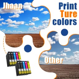 Jhaan 18XL Multipack Printer Cartridges Compatible with 18XL for Expression Home XP-305 XP-322 XP-215 XP-225 XP-412(10P)