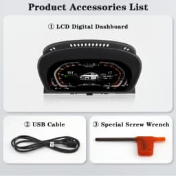 AUTOTOP 12.3" LCD IPS Digital Dashboard For BMW 5 Series E60 E61 E62 E63 E64 2003-2009 CCC CIC Car Digital Instrument Cluster