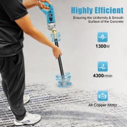 1300W Electric Concrete Vibrator 4000RPM High Power Portable Cement Mixing Tool with All-Copper Motor, 1.5m Rod, 220V for Construction Site Use