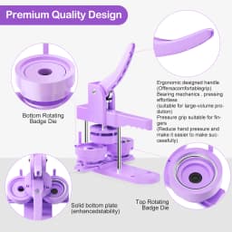 Button Maker Machine Kit, DIY Badge Pin Maker, Circle Cutter, 25mm, 32mm, 58mm, 300Pcs Button Maker Machine For Badges Button