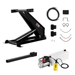 SucceBuy Hydraulic Dump Lift Kit 8/10T Dump Trailer Hydraulic Scissor Hoist Kit Hydraulic Dump Bed Kit with 12V Hydraulic Pump