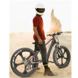 RANDRIDE YX90M Electric Bike, 26'' Fat Tire, 1000W Brushless Motor, 48V13.6Ah Battery, 45km/h Max Speed, 100km Range,