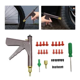Car Wheel Vacuum Tyre Repair Tool Kit Mushroom Plug Tire Plugger Tubeless W/ Box