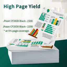 Jhaan 83A 83X Toner Cartridges Compatible with HP 83A CF283A 83X CF283X for Laserjet Pro M201dw M201n MFP M125nw M125a M127fw