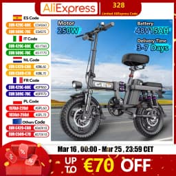 TOOFLY GE5 Foldable Electric Bicycle 250W 48V15AH Lithium Battery Adult Riding Electric Bike 14-inch Tire Urban Commuter E-bike