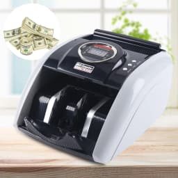 Portable Money Counter Machine, 900 Bills/Min Banknote Counter with UV Detection Counterfeit Bill Cash Currency Detection