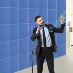 18 Piece Acoustic Panels Soundproofing Wall Panels 30*30cm 9mm Thick Polyester Fiber for Home Office Studio KTV Cinema Bedroom Decoration