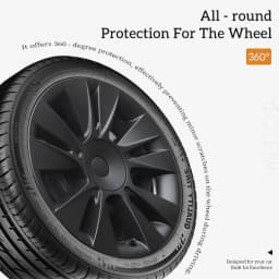 4PCS 18-Inch Knife Wheel Cover For Tesla Model 3 2017-2023 Performance Hub Caps Replacement Wheel Cap Full Rim Cover Accessories