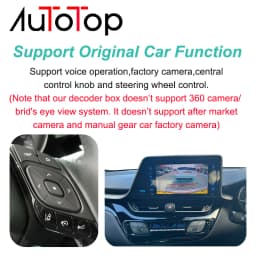 Wireless Carplay Android Auto Interface Decoder Box For Toyota Touch 2 & Entune2.0 Tundra Tundra RAV4 Tacoma Camry Corolla CH-R