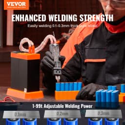 VEVOR Battery Spot Welder 14.5KW Capacitor Energy Storage Pulse Battery Spot Welder with 73B Welding Pen 801D High Power Spot