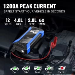 EAFC 1200A/2000A Car Jump Starter Power Bank Auto Emergency Battery Booster Starting Device Charger Diesel Petrol Cars Camping