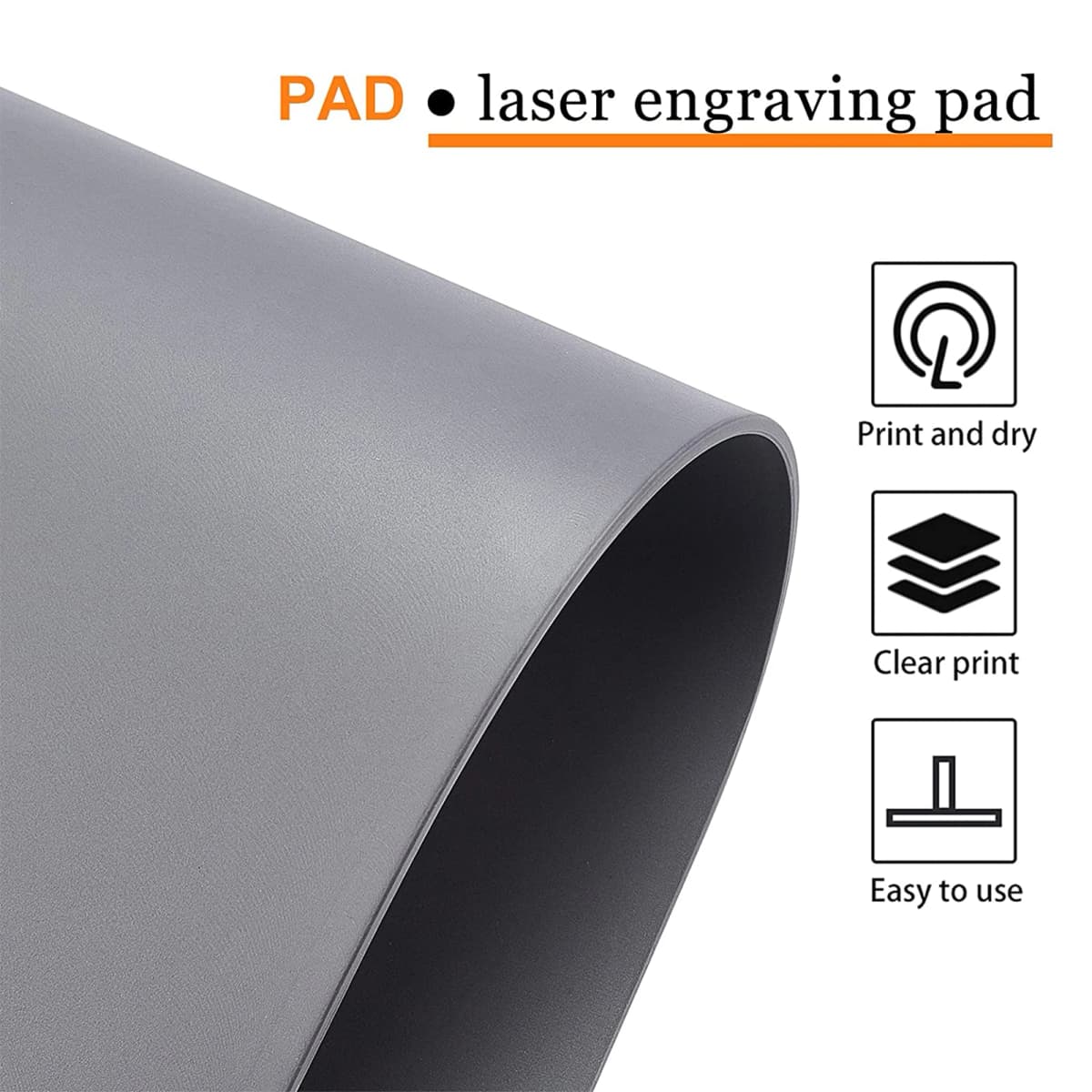 2pcs Laser Rubber/Stamp Rubber Sheet 31x22cm for Laser Engraving Machine to Make Stamping Plate