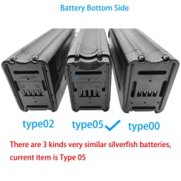 L385mm Silver Fish 48V Ebike Battery Lithium Ion Batteries for ENGWE L20 Cmacewheel Y20 VAKOLE Y20 Pro
