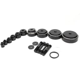 SYK-15Ton /10 Dies 16mm-101mm Hydraulic Knockout Punch Kit Hole Punch for Metal, Steel, Plastic