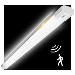 LED Ceiling Light with Motion Sensor 60CM, 20W, 4000K, IP65 Waterproof, LED Tube for Basement & Workshop