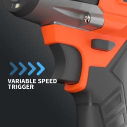 1/2 inch Cordless Impact Wrench, High Torque Impact Wrench with 4 Socket Sets,12 Drill Sets,for Car Furniture