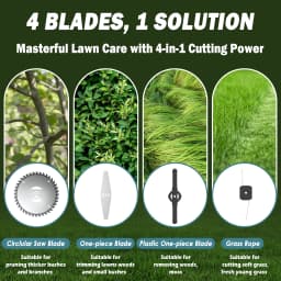 X-COTEC cordless strimmer, 21 V, 2 x 1.5A batteries, retractable handle, 0.9 kg, for mowing lawns, gardens and removing weeds