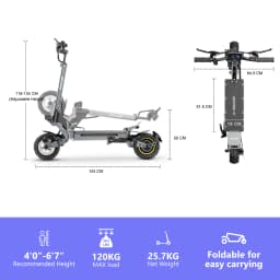 Ienyrid Ie-S1 Electric Scooter for Adult 48V15Ah Battery Auto Cruise Control System 10" Tire