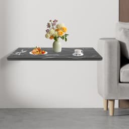 Rust-Proof Wall-Mounted Folding Table Easy to Clean Wall Mounted Folding Table for Bedroom/Living Room/Study/Kitchen
