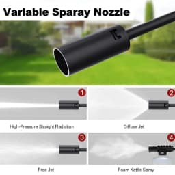 60Bar Cordless High Pressure Wash Washer 20000mAh Gun Auto Clean Foam Generator Water Gun Spray Cleaner Car Washing Machine
