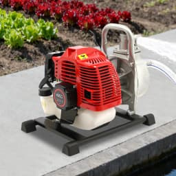 1250W Portable Water Pump 2-Stroke Engine 43CC 1.7HP 8500RPM Gasoline Power Air-cooled Garden Pump Single Cylinder