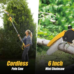 Brushless Telescoping Pole Electric Chainsaw High Branch Chain Saw Woodworking Garden Trimming Saw Power Tool For Makita 18V B