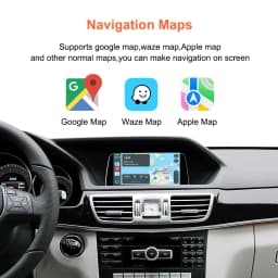 Bonroad Carplay Android Auto Interface for Mercedes Benz a B C m E Class Gla Cla Glk Slk Cls Gl W204 W176 W246 Ntg 4.5 Airplay