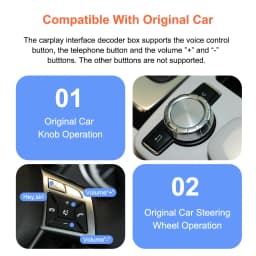 Bonroad Carplay Android Auto Interface for Mercedes Benz a B C m E Class Gla Cla Glk Slk Cls Gl W204 W176 W246 Ntg 4.5 Airplay