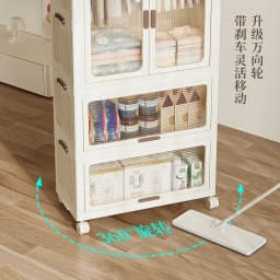 1 Piece Plastic Simple Wardrobe Free Installation Storage Cabinet Wardrobe Multifunctional Dustproof Clothes Storage Cabinet