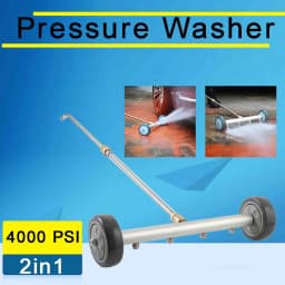 4000 PSI Pressure Washer Cleaner Power Washer Wash The Bottom Under Car Water Broom with Washer Nozzles Car Cleaning Tools