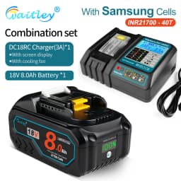 Waitley 21700 Powerful Battery For Makita 18V Power Tools 8Ah Real capacity Rechargeable batteries Replacement Accessories