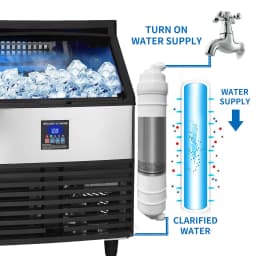 VEVOR Commercial Ice Cube Maker Ice Machine 270LBS/24H Cube Ice Machine