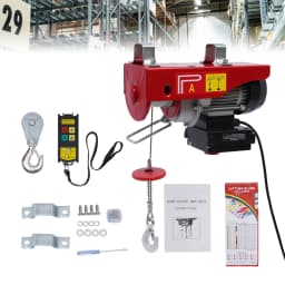 440LBS Electric Hoist With Wireless Remote Control & Slings Electric Winch 110V Electric Hoist For Lifting In Factories