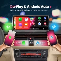 BONROAD Car Android Multimedia Player Radio Wireless Carplay Android auto For BMW 3 Series E90 E91 E92 E93 Touch Screen GPS