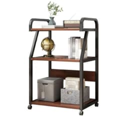 Multi-Functional Printer Rack 3-Layer Storage Office Use Thickened Movable Rack with Wheels Versatile Stand Portable Shelf