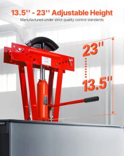 SucceBuy Hydraulic Pipe Bender 12 Ton Manual Copper Exhaust Pipe Bending Machine 6 Dies Heavy-Duty Pipe Tube Bender for Piping