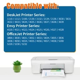 Jhaan 302XL-Multipack-2x Ink Cartridges Compatible with HP 302XL for HP Envy 4525 4520 4522, Officejet 3830 3831, Deskjet 3630