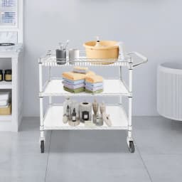 Serving Trolley With Wheels 3 Shelves Tea Trolley Hotel Restaurant Kitchen Trolley Silver For Kitchens, Hotels, Pantries