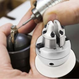 3 Inch 360° Rotating Ball Vise Jewelry Engraving Block Tool for Ring Pendant Stone Setting with Steel Base