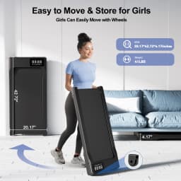 Lowest Price Portable Treadmill Remote Control LED Display 2.5HP Walkingpad Jogging Machine for Home Office 300LBS Capacity