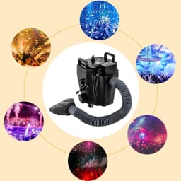 Fog Machine, Floor Mist Machine, 3500 W, Dry Ice Fog Machine, Smoke Machine, Large Nozzle Capacity for Stage 150 m²/1614 ft²