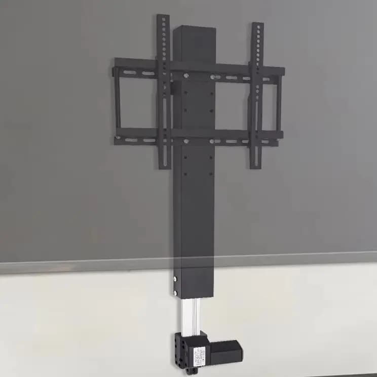 Adjustable TV Stand Motorized Stand Vertical Lift Television Stand with Remote Control Compact TV Mount Bracket