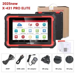 Launch X431 PRO ELITE Auto Full System Car Diagnostic Tools CAN FD Active Tester OBD2 Scanner UK-EU Version