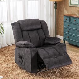 COMHOMA Relax armchair TV armchair lounge armchair with adjustable 90 °-160 ° retractable footrest with 2 cup holders