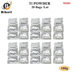 20 Bags Cold Spark Consumable Powder MSDS Certification Composite Ti Powder 100g/bag for Cold Fountain Sparkler Ti
